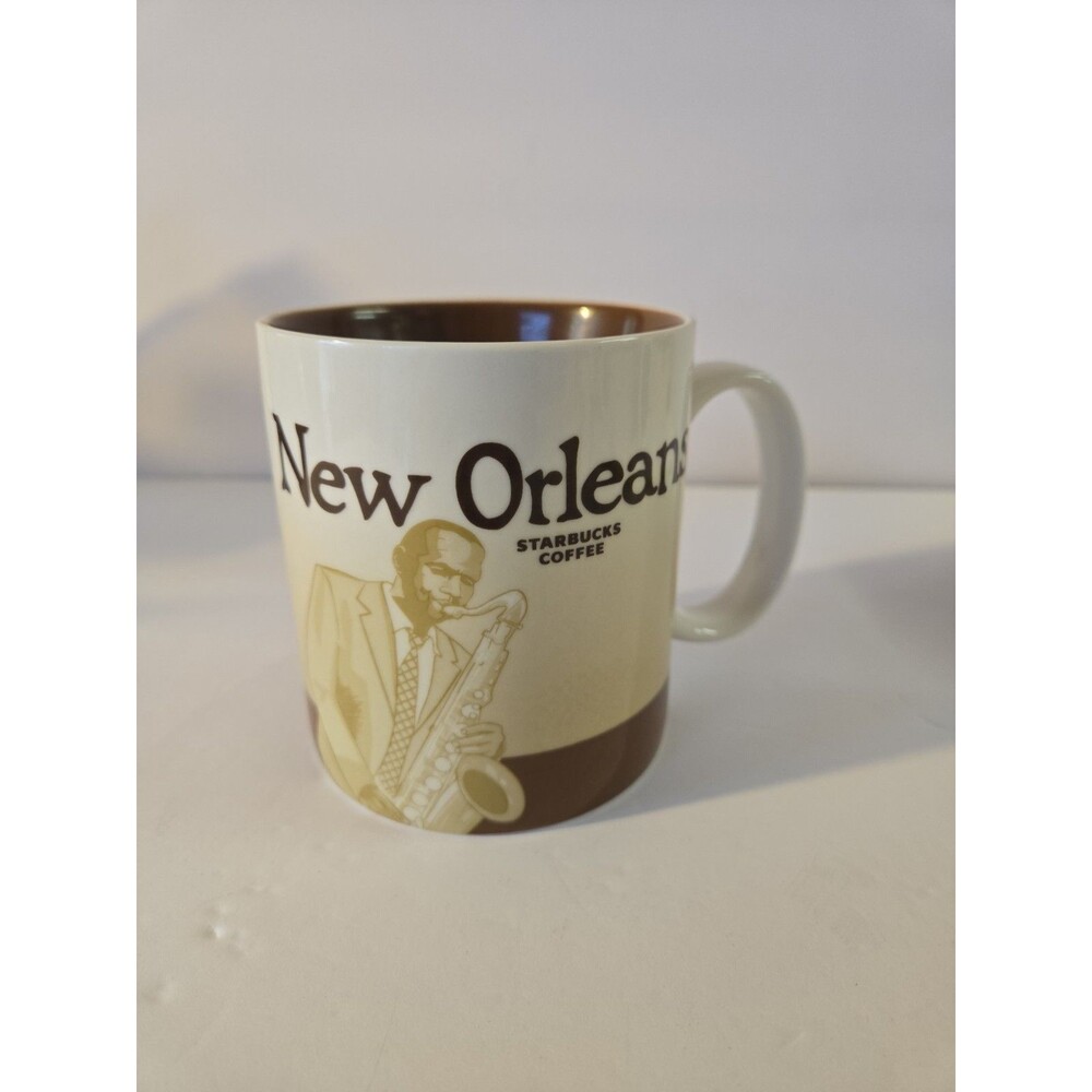 Starbucks New Orleans Collector Series 16 oz Ceramic Mug (RARE) 2009